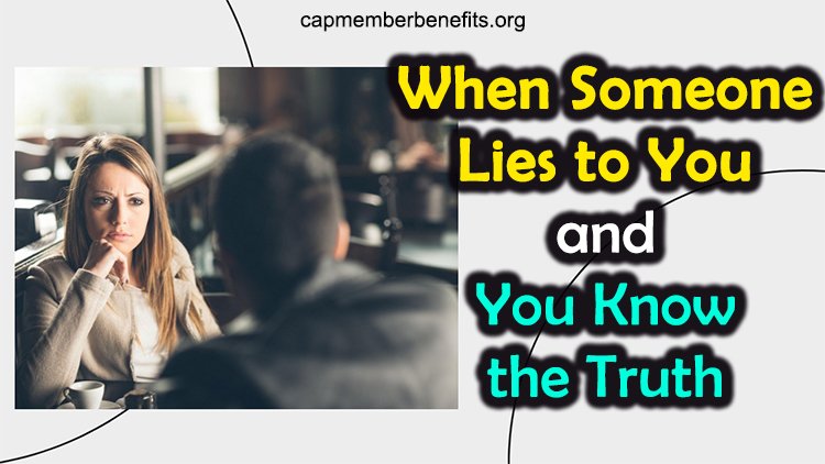 someone lies to you and gets caught